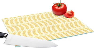 Glazen Snijplank - 28x20 - Graan - Patronen - Waves - Snijplanken Glas