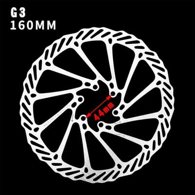 140/160/180/203mm roestvrijstalen fiets mountainbike remschijf rotor 6 bouten voor G3 160mm white