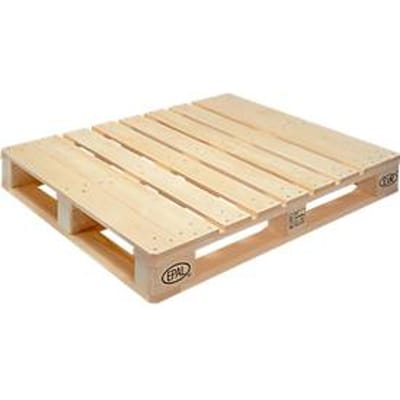 Europallets EPAL 2 - L 1200 x B 1000 x H 162 mm - draagvermogen tot 1500 kg - inrijvakken aan 4 zijden - UIC-norm 435.2 - 10 stuks