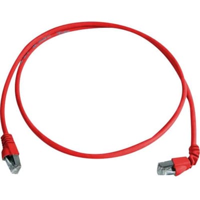 Telegärtner 100008673 RJ45 Netwerkkabel, patchkabel CAT 6A S/FTP 5.00 m Rood Vlambestendig, Halogeenvrij 1 stuk(s)