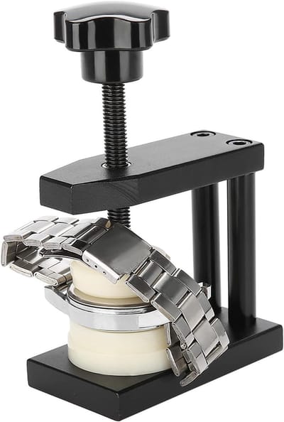Dailygoods- Horloge Kristalpers - Nylon Horlogepersgereedschap - Horloge Reparatie - Horloge Gereedschap Set - Schokbestendig - Verstelbare Drukregeling - Geschikt voor Werkplaats