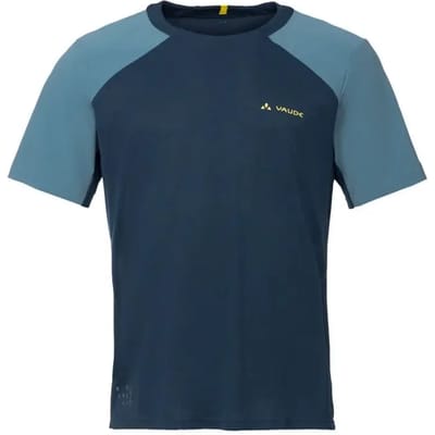 Vaude Bike Moab Pro T-shirt Met Korte Mouwen Blauw XL Man