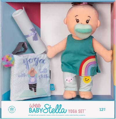 Zachte Babypop 30 cm met Yoga Set - Ideale Eerste Knuffelpop voor Baby's en Peuters