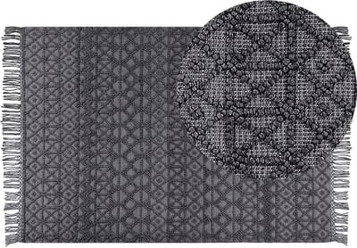 ALUCRA - Modern vloerkleed - Zwart - 160 x 230 cm - Wol