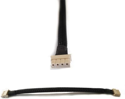 Sensorkabel Robot - 4-polige kabel - Stabiele verbinding - Robuuste mantel - 100 mm - Zwart