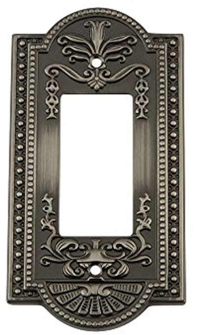 Vintage Wandschakelaar Platte in Antiek Pewter