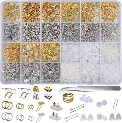 Famanu - Complete Accessoireset voor Oorbellen Maken – 2374-delige DIY Sieraden Set