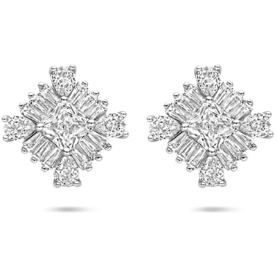 Zilver Gerhodineerd Oorknoppen Zirkonia 15 mm 1339247