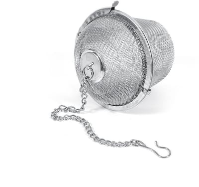 Dailygoods- Theebal 6,5 Cm - Thee Infuser - Roestvrij Staal - Kruidenzeef - Stevige Klem - Gemakkelijk Vast Te Klemmen