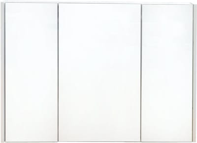 Badkamer spiegelkast 90x65x12cm marmerlook 3 deuren wandmontage Wandkast voor de badkamer Badkamerkast met spiegel Wit