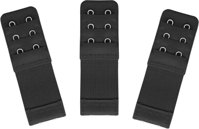 3-delige bh-extensie voor dames, 2 haken, 3 rijen, rekbare bh-verlengband, elastische bh-band voor meer comfort en pasvorm