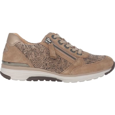 Gabor rollingsoft sensitive 76.973.64 - dames rollende wandelsneaker - Beige - maat 37 (EU) 4 (UK)