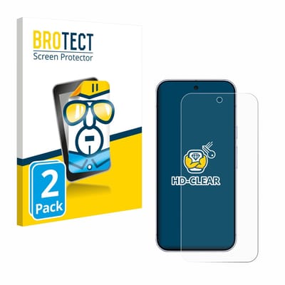 BROTECT - Screenprotector voor Google Pixel 10 Pro XL - Folie Beschermfolie transparant 2 Stuks