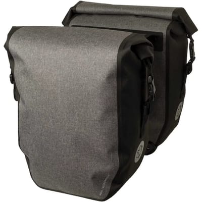 AGU Dubbele Fietstas Shelter - Grijs - 42L - Waterdicht - MIK compatible