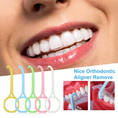 Mooie orthodontische aligner Verwijder onzichtbare verwijderbare beugels Clear Aligner Removal Tool Plastic Green groen