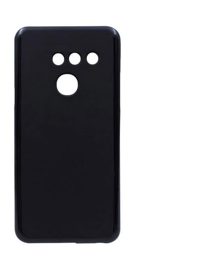 Ntech Hoesje Silicone Hoesje Flexible & Scratch Resistent TPU Case Geschikt voor LG G8 ThinQ - Zwart
