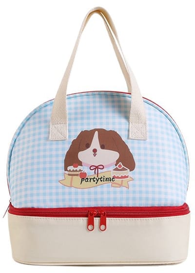 Tas-Picknicktas-Dubbellaagse Geïsoleerde Koeltas - Lunchtas voor Dames en Heren - Koeltasje voor Werk en School - Thermische Lunch Bag - 24x16x24 cm - Ideaal voor Picknick en Camping