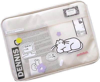 Dailygoods- Laptophoes Waterdicht - Laptop Beschermhoes - Draagtas - Slijtvast - Schokbestendig - PVC Materiaal - Laptoptas