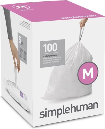 Simplehuman afvalzakken code M - 45 liter - 100 stuks