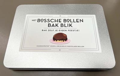 Het Bossche Bollen Bak Blik - De originele om zelf thuis te bakken - Bakpakket voor 6 Chocolade Bollen - Leuk kado!