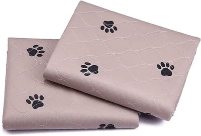 Huisdiermatten voor katten en honden - Eén stuk Wasbare en herbruikbare zachte hondenmat - Absorberende Training Pads voor Hondenbed - Absorberende en antislip geboortemat voor huisdieren（ Roze 40*60cm ）