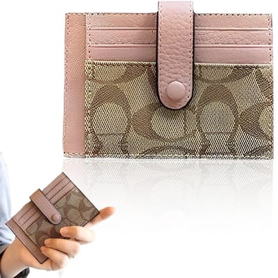 Dailygoody - Creditcardhouder - Kaarthouder met 8 sleuven - Dunne portemonnee - Roze - Identiteitskaarten - Geschikt voor dames en heren