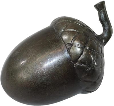 Deco4yourhome®- Decoratieve Eikel - Maat XXL - Metaal - Black Smoke