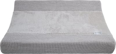 Baby's Only Gebreide baby aankleedkussenhoes - Waskussenhoes - Overtrek verzorgingskussen Hope - Dusty Grey - 45x70 cm