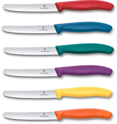 Victorinox Swiss Classic Tomatenmessenset - 11cm - 6-delig - Multicolor - RVS en Kunststof