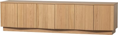 WOOOD Zuma Tv-Meubel - Eiken - Transparant - 52x200x45