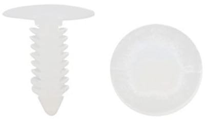 50 Stuks Auto Deur Klinknagels - Bumper Trim Panel Retainer Clips 7mm Wit