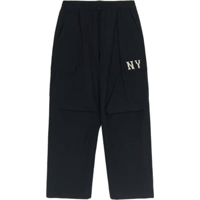 MLB New York Yankees Basic Coopers Letterprint Elastisch Effen Kleur Comfortabel Los Meerdere Zakken Cargo Broek Herenbroek Zwart 3LWPB0844-50BKS L black