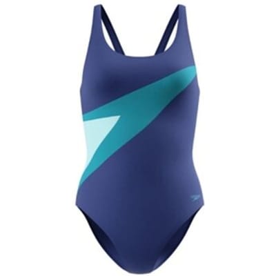 Speedo Hyperboom Butterfly Back 1P Dames - Chloorbestendig Sportbadpak Dames - Kleurvast Badpak Dames - Zwempak Dames met Butterfly Back - Blauw/Blauw - 38