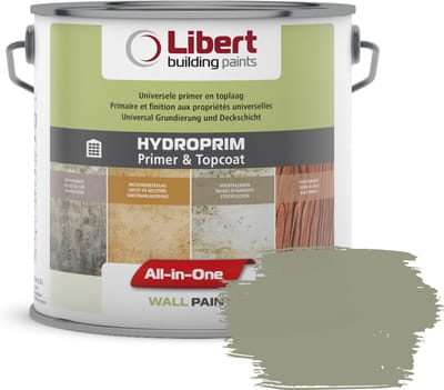 Libert Hydroprim – Isolerende Primer & Afwerkingslaag – 2-in-1 – Binnenmuurverf – Lago Verde PE052 – 10L