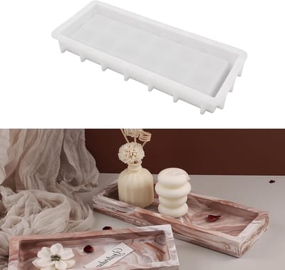 Rechthoekige siliconen mallen voor beton, gips en decoratieve hars - DIY bakvormen voor ambachtelijke creaties