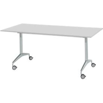 Vergadertafel, 1800 x 800 mm, inklapbaar, lichtgrijs