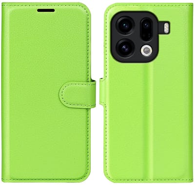Coverup Hoesje - Geschikt voor OPPO Find X9 Pro Hoesje - Coverup Book Case - Groen