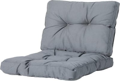 Madison - Loungekussen - Tuinkussen - Zitkussen - Rugkussen - 2-delig - 73 x 73cm - Florance Saffier Blauw