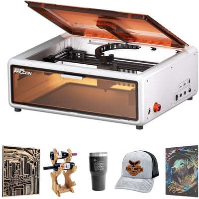 Creality Falcon A1 10W Laser Graveermachine Wit - with Air Assist and HD Camera Positioning - 600 mm/s Snelsnelheid - 381 x 305mm - Pre-Assembled - No installation required - Lasergraveermachine - Laser Cutter - Laser Snijmachine - Laser Engraver