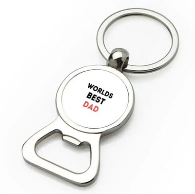 Akyol - worlds best dad flesopener - Papa - de beste vader - vader cadeautjes - vaderdag - verjaardagscadeau - verjaardag - cadeau - geschenk - kado - gift - vader artikelen - 9 bij 3 cm