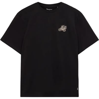 Geborduurde biologische katoen T-shirt KnowledgeCotton Apparel