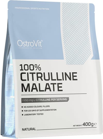 OstroVit Citrulline Malate 400g – Pre Workout Poeder – 3000mg – 133 Servings – Natuurlijk (Unflavored) – Vegan & Suikervrij