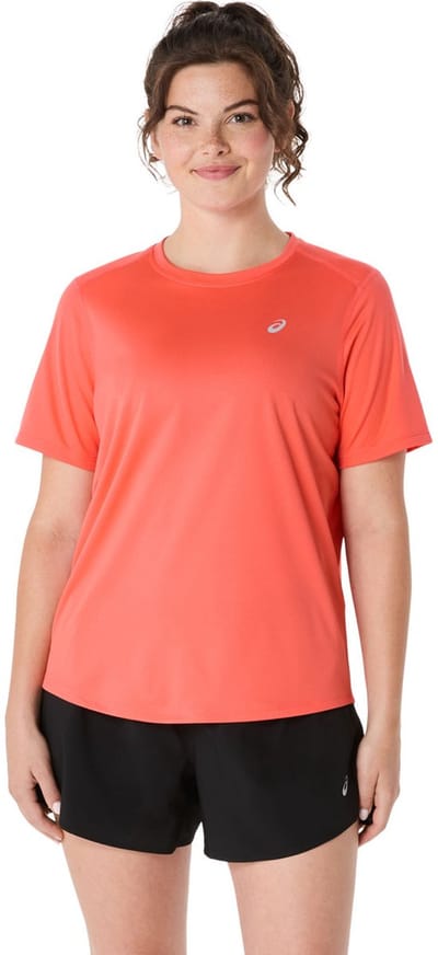 ASICS Core SS - Top - Maat M - Oranje - Hardloopshirt - Hardlopen - Dames Top voor Vrouwen
