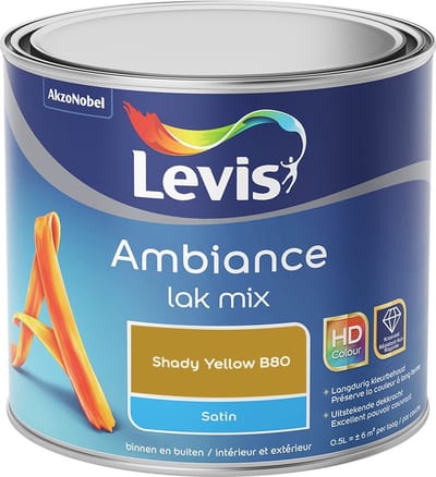Levis - Ambiance Lak Satin Mix - Shady Yellow B80 - Mengverf - 0,5 L