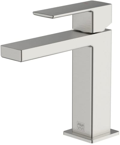 Aquavive Wastafelmengkraan Lena - Lage Uitloop - Rvs - 16,3cm
