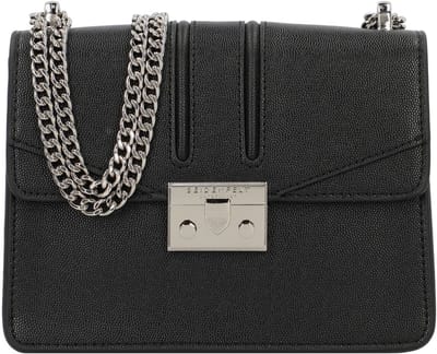Seidenfelt Roros - Schoudertas 21 cm (black/silver)