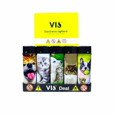 Klik aanstekers 50 in tray navulbaar- Unilite aansteker - VIO deal lighters