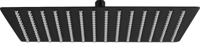 RVS Douchekop mat zwart 30 x 30 cm