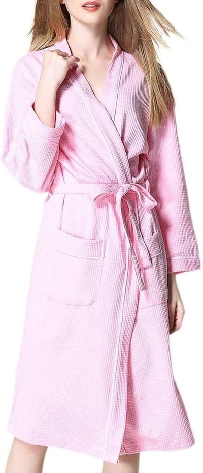 Dames Wafeljurk Zacht Katoen – Comfortabele Jurk voor Thuis & Gelegenheid – Uniseks Nacht- en Dagkleding – Meer Maten