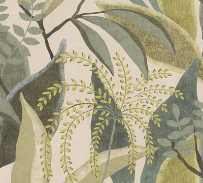 PLANTEN EN BLADEREN BEHANG | Abstract - Groen Creme Wit - A.S. Création Pintwalls III